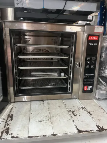 Forno De Convecção G.Paniz Elétrico Digital Para 5 Esteiras Com Vapor Total Inox 