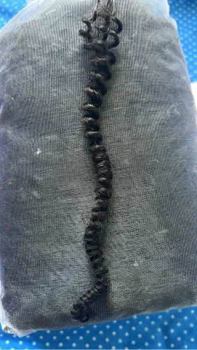 Cabelo humano cacheado 0 65 cm