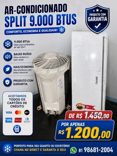 Ar Condicionado Split 9000 btus