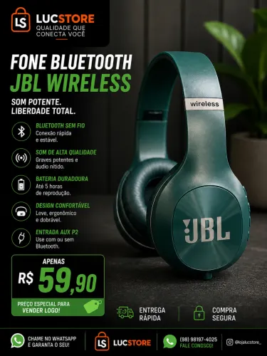 Fone Headset Bluetooth