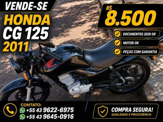 Vende-se moto Honda CG 125 2011