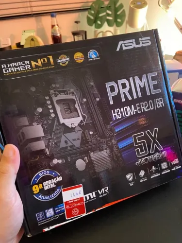 Placa-mãe Asus Prime H310M-E R2.0/BR, para processadores Intel de oitava e nona geração