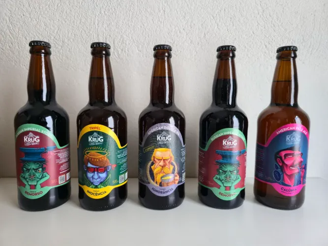 Cervejas Krug e Prússia Artesanais Vários rótulos Prazo de Validade Longo