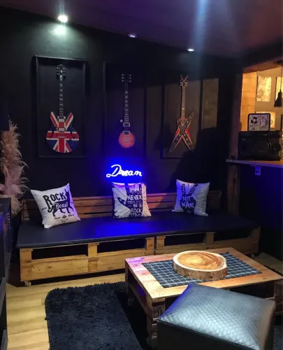 Sofá e centro em pallets