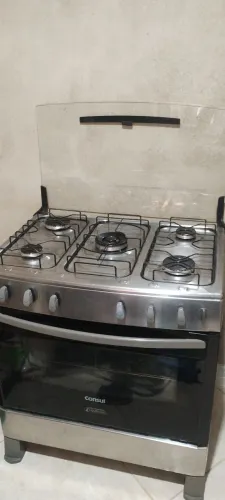 Fogão inox 5 bocas em ótimo estado