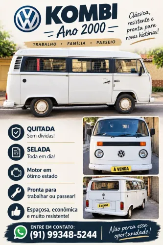 Volkswagen Kombi Standard/ Luxo/ Serie Prata 2000