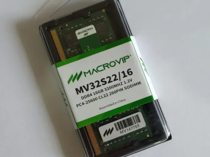 Memória Ddr4 notebook 16gb 3200mhz Macrovip - novo