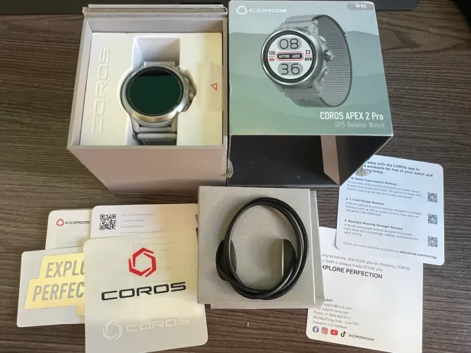 Coros Apex 2 Pro, Grey, NOVO completo na CAIXA