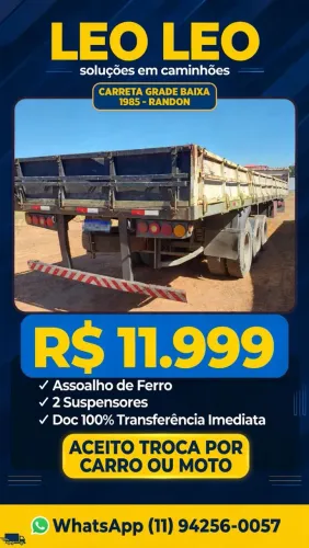 Carreta Random troco Carro Moto