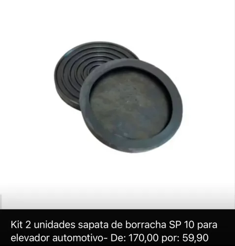 Sapata de borracha SP10 elevador