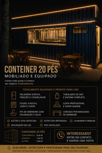 Vendo conteiner - Todo equipado