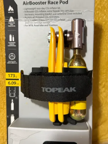 Kit Inflador CO2 Topeak AirBooster Race Pod + Cartucho 16g Novo