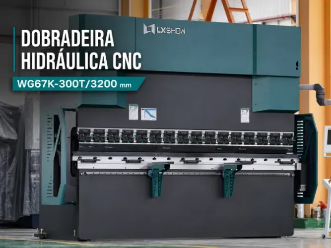 DOBRADEIRA HIDRÁULICA CNC WG67K-300T/3200 mm