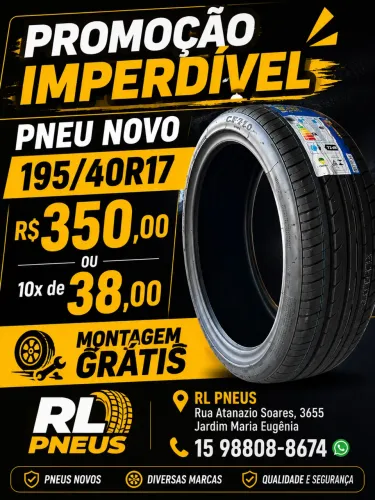 Pneu novo 195/40R17 Barato
