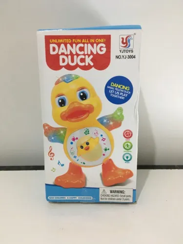 Pato Dançarino YJToys YJ-3004 + Brinquedo de Encaixe + 10 Bolas Pequenas Coloridas