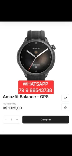 AMAZFIT BALANCE GPS STRAVA ORIGINAL LACRADO LANÇAMENTO TEMOS OUTROS MODELOS TAMBÉM