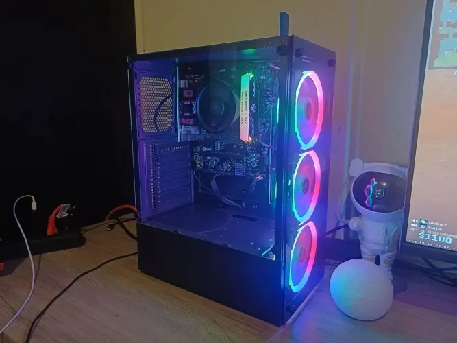 Pc gamer Ryzen 5 5600Gt A520m 16gb ram xpg rgb ssd 240gb - fonte 500w 80plus