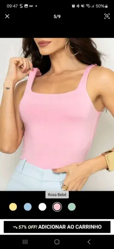 kit 3 blusas regata feminina