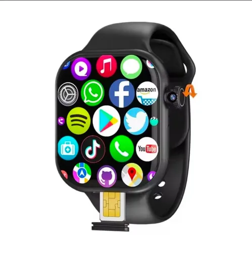 Smartwatch 4G AMOLED Android 10 Câmera Giratória