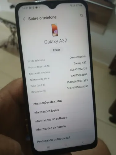 Sansung A32 128 gb tudo funcionando sem defeito