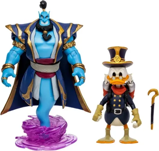 McFarlane-Disney Mirrorverse Genie, Scrooge McDuck e Goofy - Pateta, Tio Patinhas e Gênio