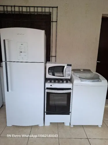 Geladeira frost free+Fogão 4 bocas+Máquina de lavar +Micro-ondas em Guarulhos-sp