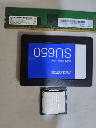 Kit processador + memória e SSD