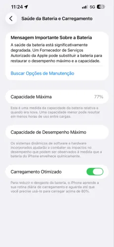 Vendo ou troco. IPhone 13 Pro Max 128GB bateria 77%