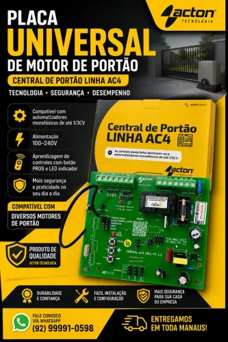 Placa Universal para Motor de Portão Eletrônico