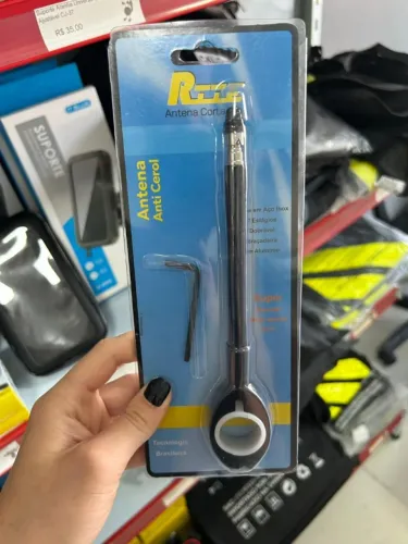 Antena Corta Pipa Moto Retrátil 7 Estágios