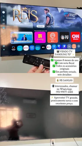 Vendo Tv Samsung 70 polegadas 