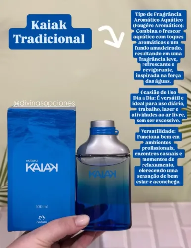 ?Perfume Kaiak Tradicional da Natura?