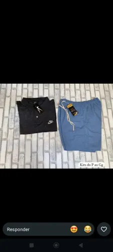 kit camisa e short disponivel do p ao gg