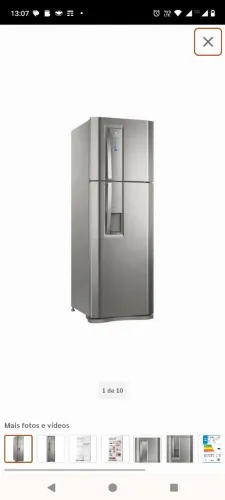 Geladeira Electrolux Frost Free 382L Duplex Cor Inox (TW42S) - Em Perfeito Estado!<br>