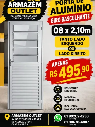 Porta alumínio