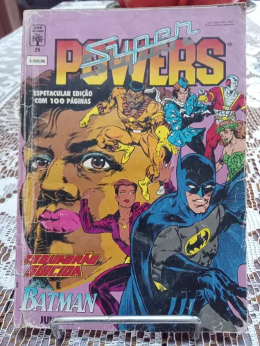 HQ Super Powers número 25, quadrinho antigo formatinho Abril 