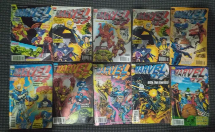 MARVEL 97,98,99,2000 4 COLEÇOES COMPLETAS RELÍQUIAS DOS ANOS 90