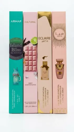 KIT 04 PERFUME FEM GOURMAND 35ML MAIS VENDIDOS
