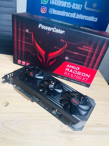 Placa de vídeo RX 6700XT Power color 12 GB RGB