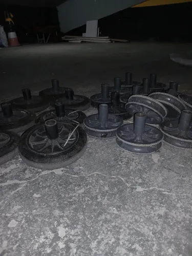 Rodas para carrinho de lixeira