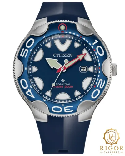 Relógio Citizen Promaster Diver Orca Azul BN0231-01L Eco-Drive Certificaçado ISO e Aço