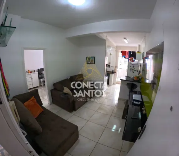 Apto 1 quarto Centro São Vicente R$ 260 mil