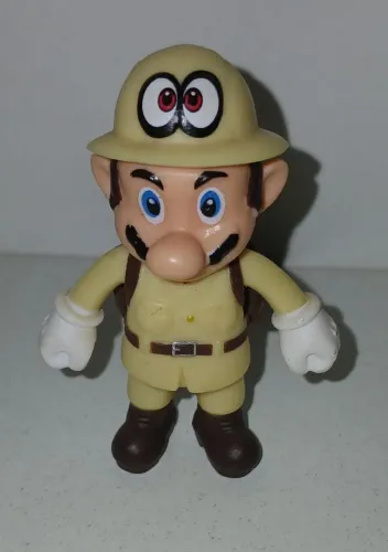 BONECO MINIATURA SUPER MARIO ARQUEOLOGO AVENTUREIRO