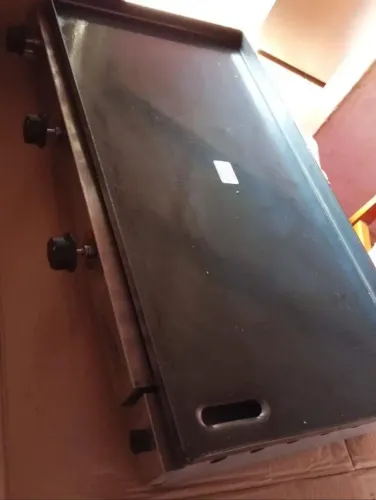 CHAPA PARA LANCHES 80X40 INOX (usada apenas 1 vez)