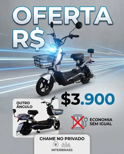 (MOTO ELÉTRICA) Scooter Elétrica Intelbras R$ 3.900