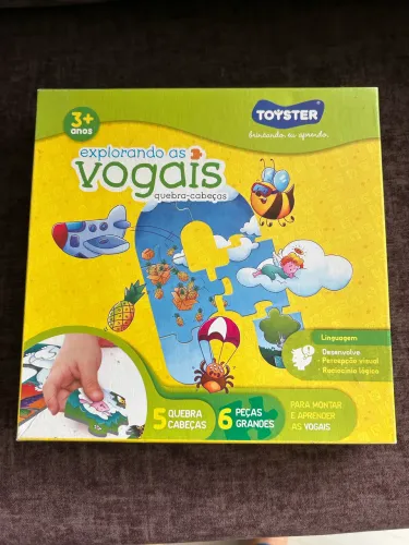 Quebra-cabeça Explorando as Vogais Toyster