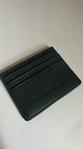 Porta Cartões Calvin Klein Jeans Couro Original - Novo Sem Uso