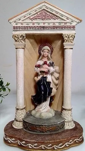 Escultura em Resina Nossa Senhora em Oratório.