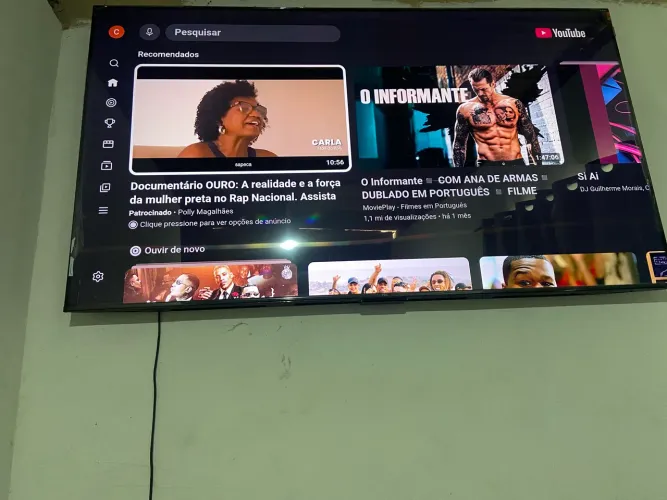 Smart TV 65 TCL, nota fiscal, 1 ano e 6 meses de garantia incluso