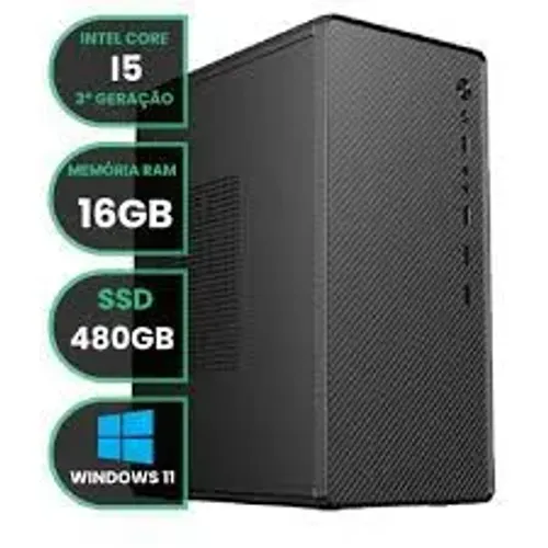 Computador Intel Core I5 3470 16gb Ram Ssd 120gb windows 11 pro com adaptador de internet